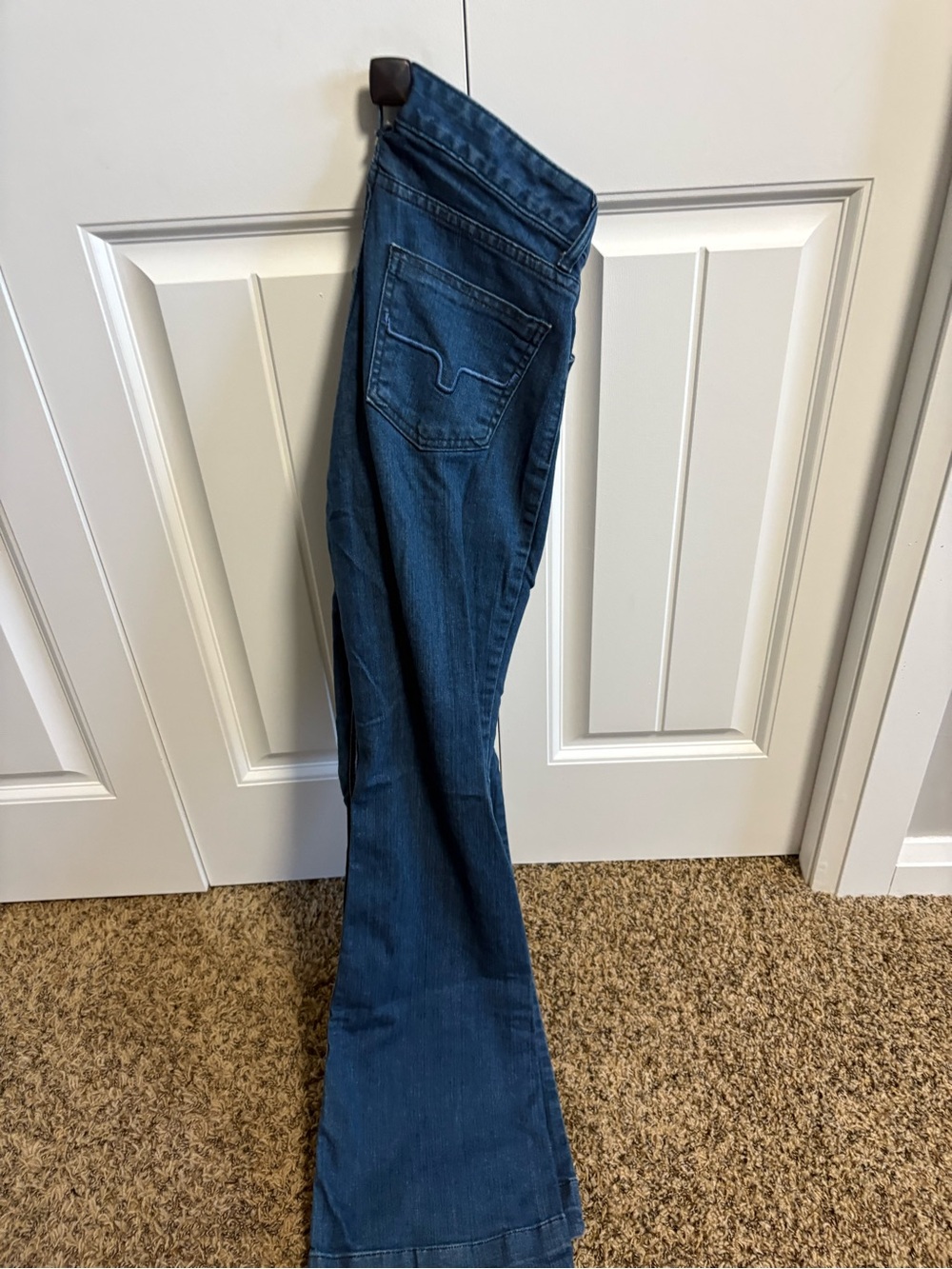 Kimes Ranch Blue Flared Wide-Leg Jeans